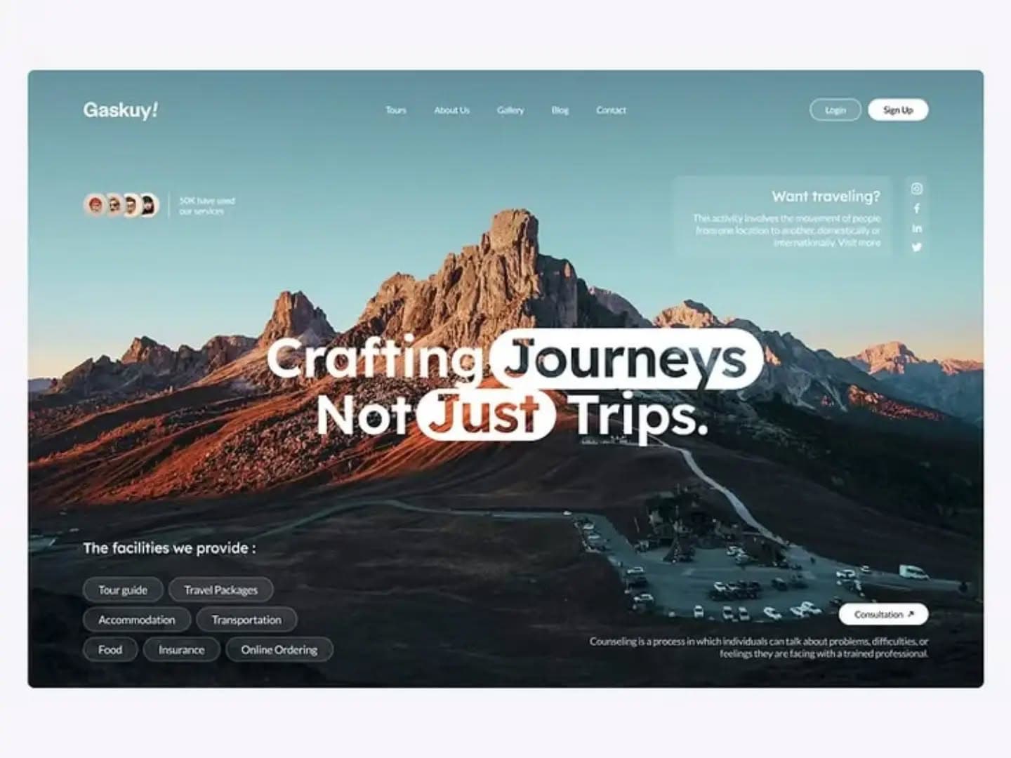 Journeys worth discovering — design inspiration