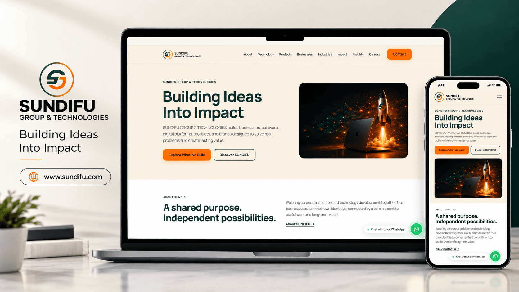 SUNDIFU GROUP corporate website preview