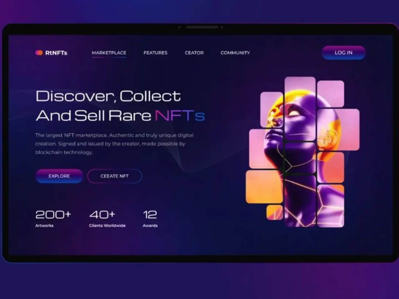 A digital marketplace — full design preview